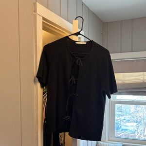 Abercrombie & Fitch Black Cardigan Sweater